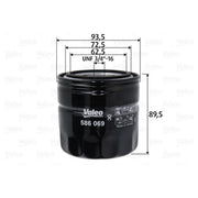 Valeo Engine Oil Filter 586069