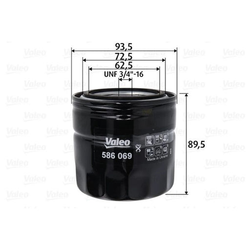 Valeo Engine Oil Filter 586069