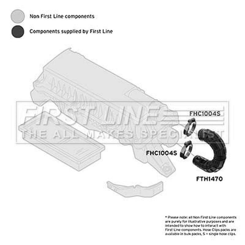 First Line Air Filter Intake Hose FTH1470