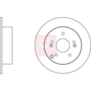 Apec 2 x Solid Rear Brake Discs DSK2548