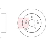Apec 2 x Solid Rear Brake Discs DSK2548