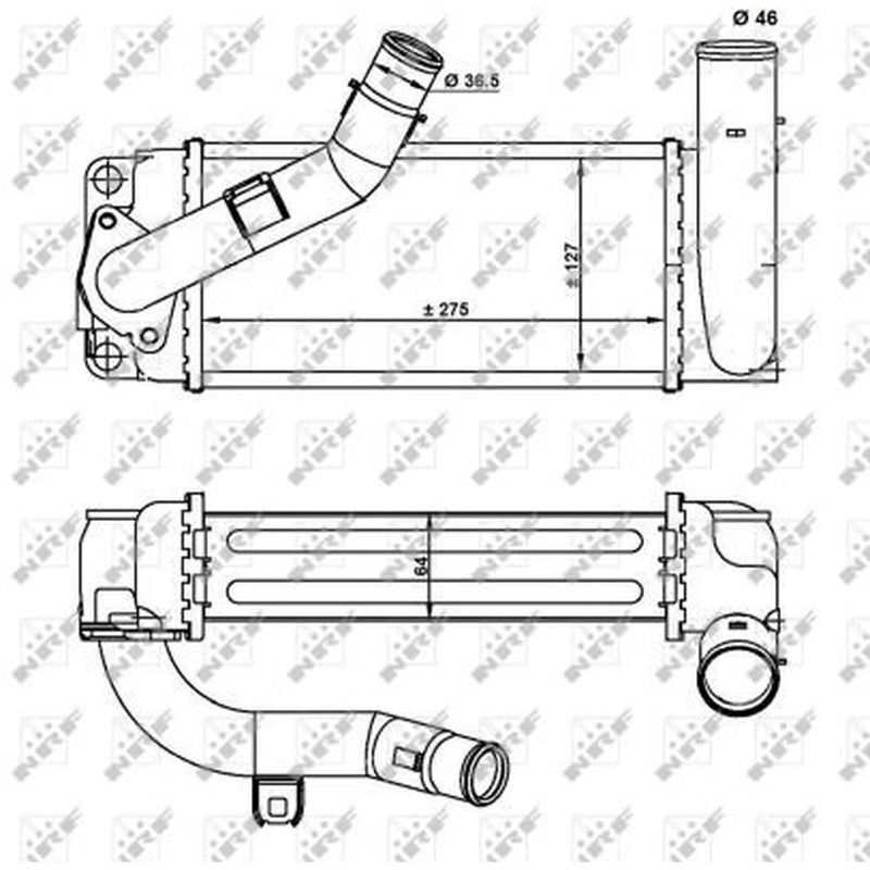 NRF Intercooler (Charge Air Cooler) 30922