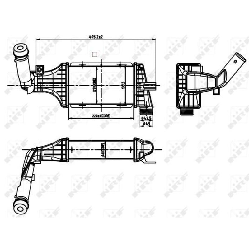NRF Intercooler (Charge Air Cooler) 30427