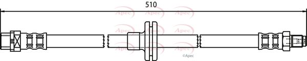 Apec Brake Hydraulic Hose Line Front