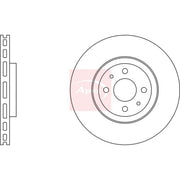 Apec 2 x Vented Front Brake Discs DSK671