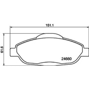 DON Front Brake Pad Set PCP1100