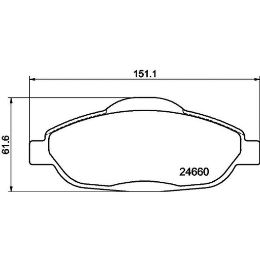 DON Front Brake Pad Set PCP1100