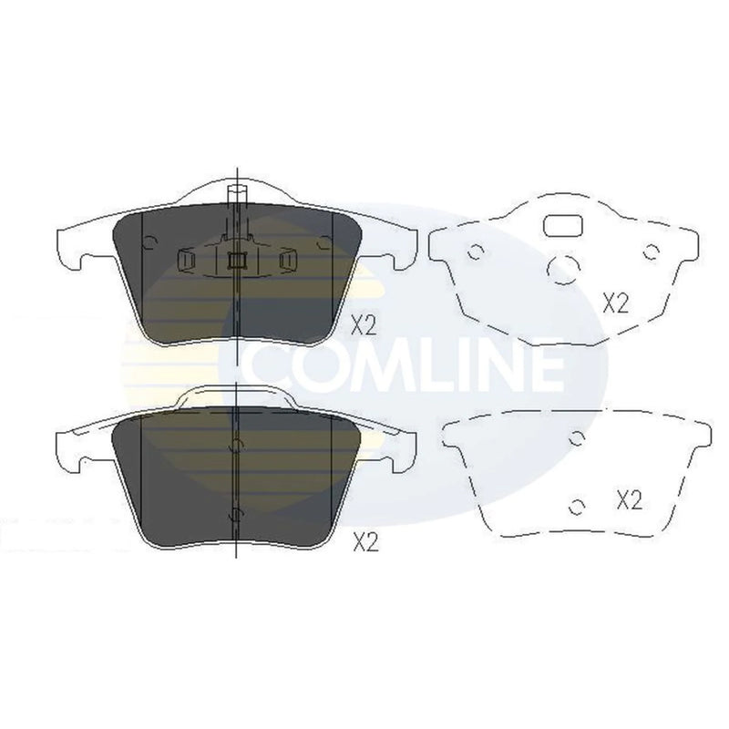 Comline 4 x Rear Brake Pad Set CBP06027