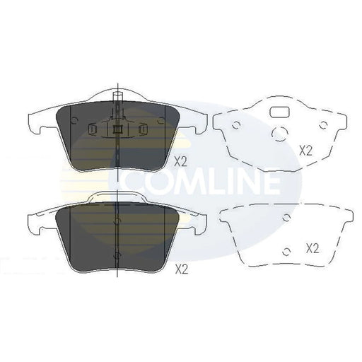 Comline 4 x Rear Brake Pad Set CBP06027
