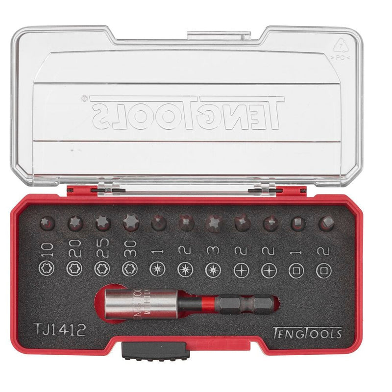 Teng Tools Impact Bit Set 12 Pieces with Belt Clip