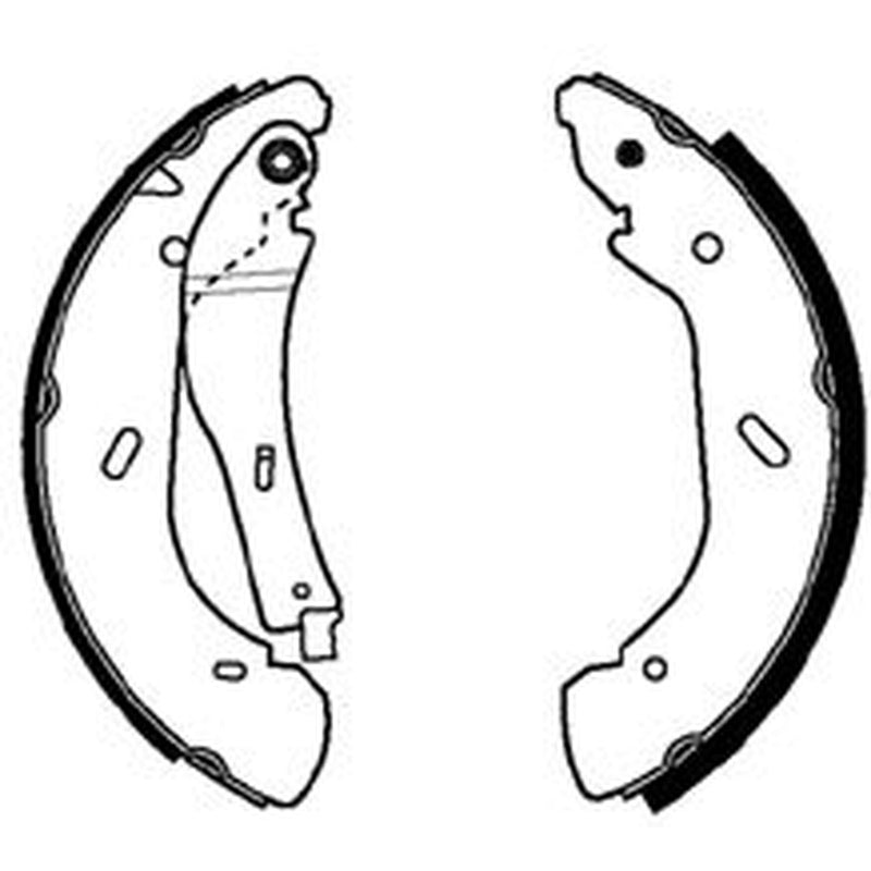 Abtex Brake Shoe Set Axle Kit ABS4016