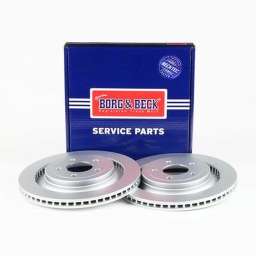 Borg & Beck 2 x Vented Rear Brake Discs BBD5596