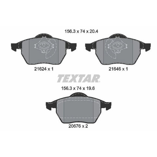 Textar Front Brake Pad Set 2162402