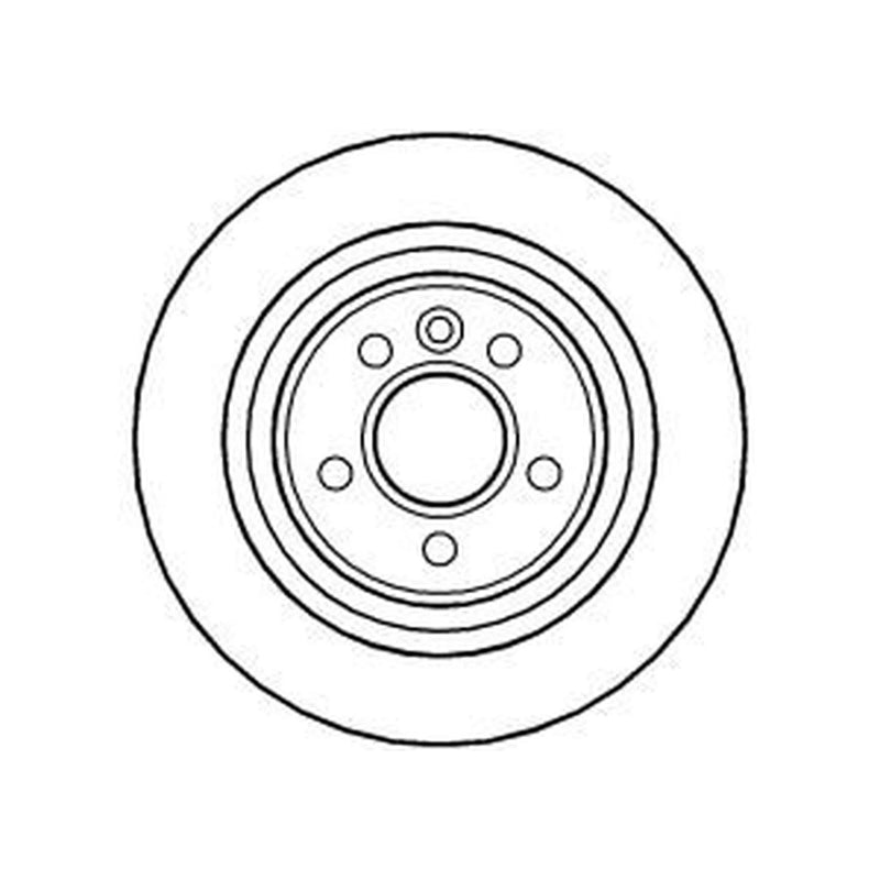 Abtex 2 x Solid Rear Brake Discs BD1416S