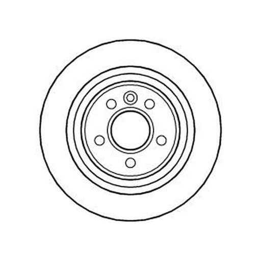 Abtex 2 x Solid Rear Brake Discs BD1416S
