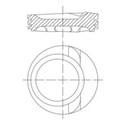 Mahle Piston Cylinder Bore = 81mm 030 68 01