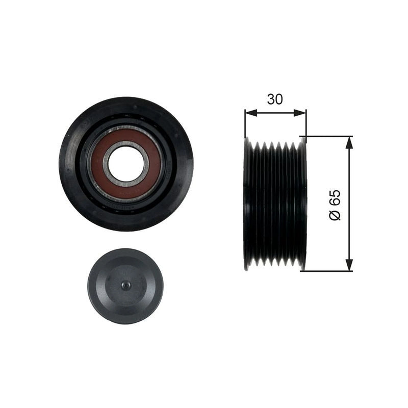 Gates V-Ribbed Belt Deflection/Guide Pulley T36439