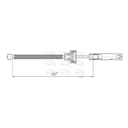 Apec Handbrake Cable Left Rear CAB1683