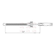 Apec Handbrake Cable Left Rear CAB1683