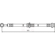 Apec Brake Hydraulic Hose Line Rear Left HOS3326
