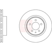 Apec 2 x Vented Rear Brake Discs DSK2910