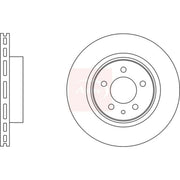 Apec 2 x Vented Rear Brake Discs DSK2910