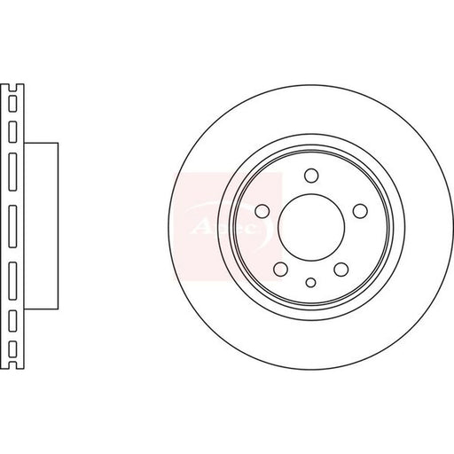 Apec 2 x Vented Rear Brake Discs DSK2910