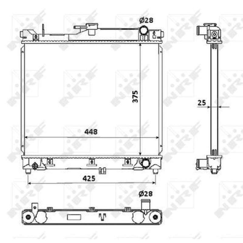NRF Engine Radiator 53930