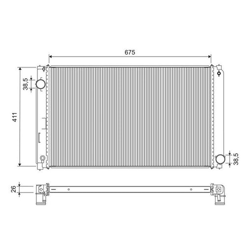 Valeo Engine Radiator 701301