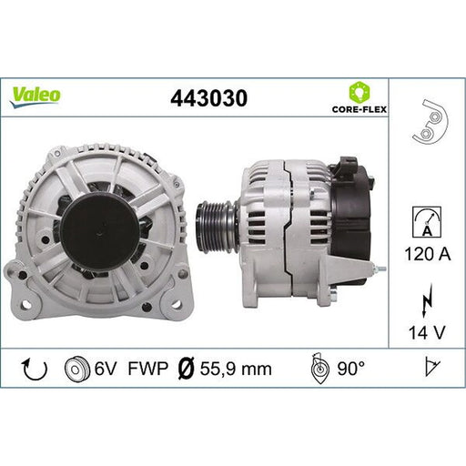 Valeo Car Alternator 12V 443030