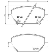 DON Front Brake Pad Set PCP1786