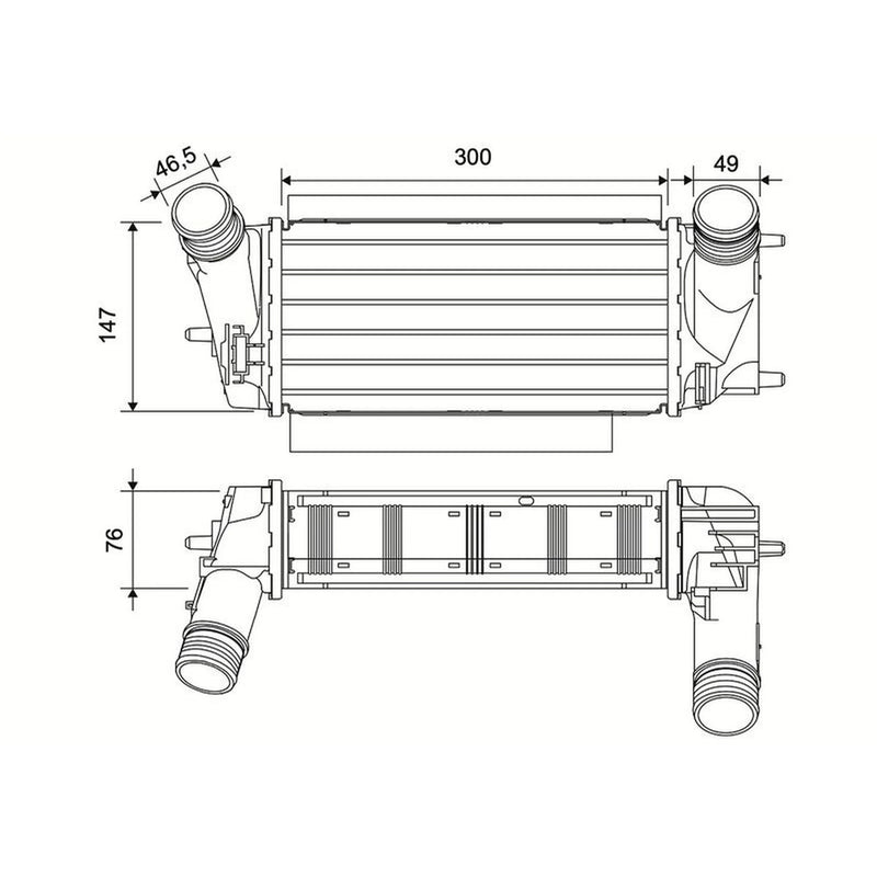 Valeo Intercooler (Charge Air Cooler) 881571
