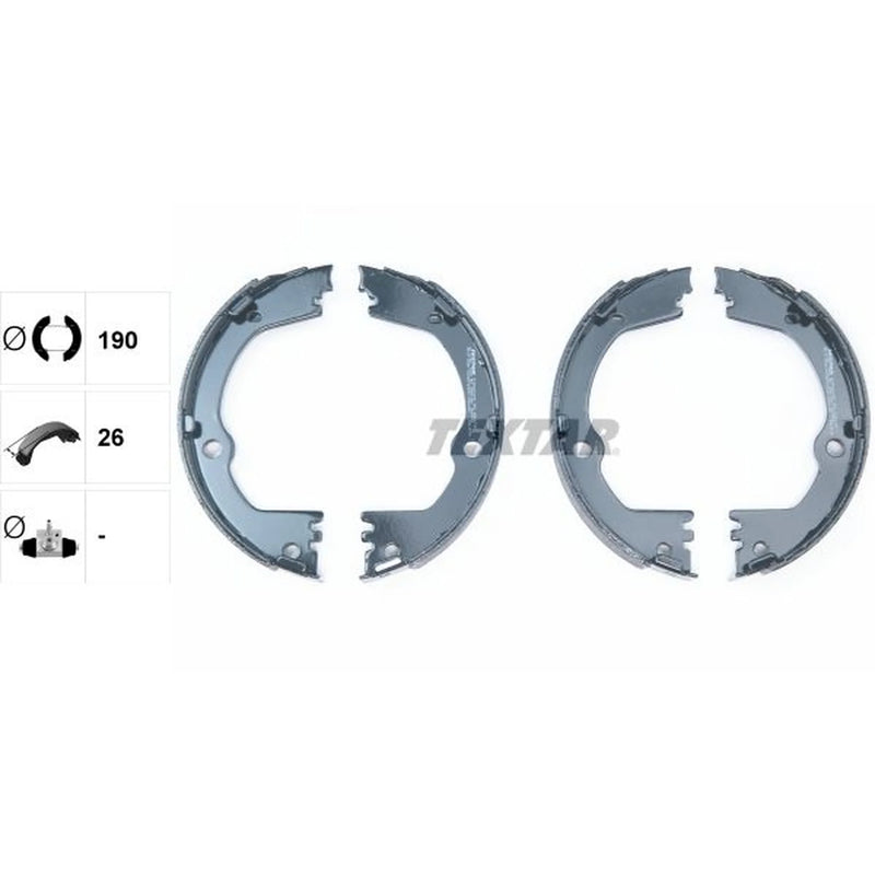 Textar Parking Brake Shoe Set 91082700