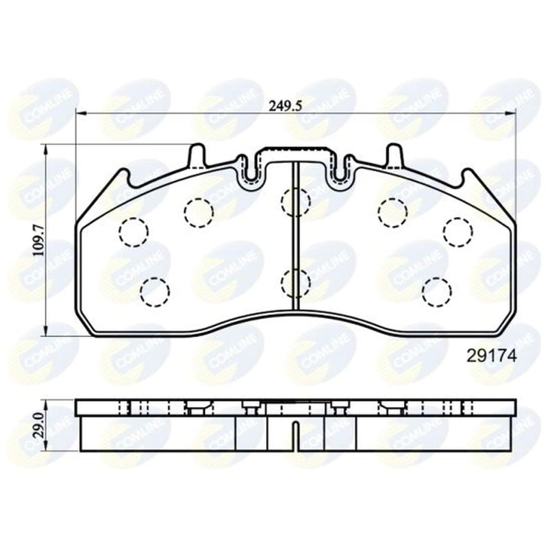 Comline 4 x Front Brake Pad Set CBP9078MK