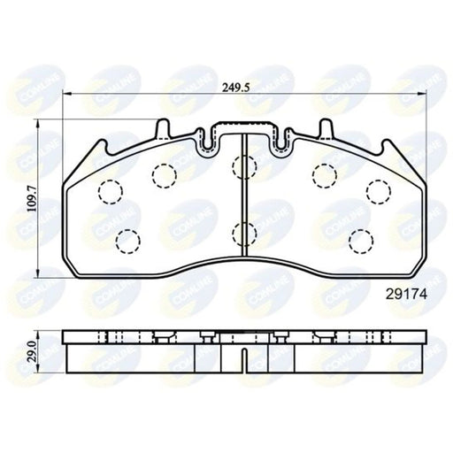Comline 4 x Front Brake Pad Set CBP9078MK