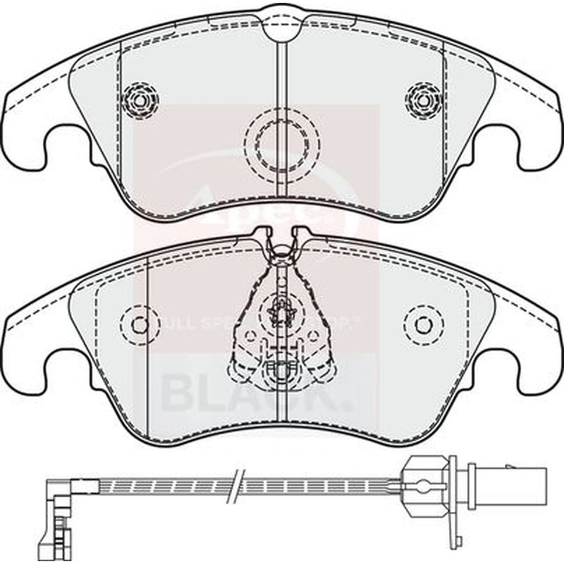Apec Front Brake Pad Set PAD1862B