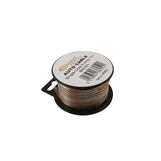 Connect Brown Single Core Auto Cable 9/0.30 7m - CPL