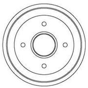 Abtex Brake Drum Assembly Rear BDM107