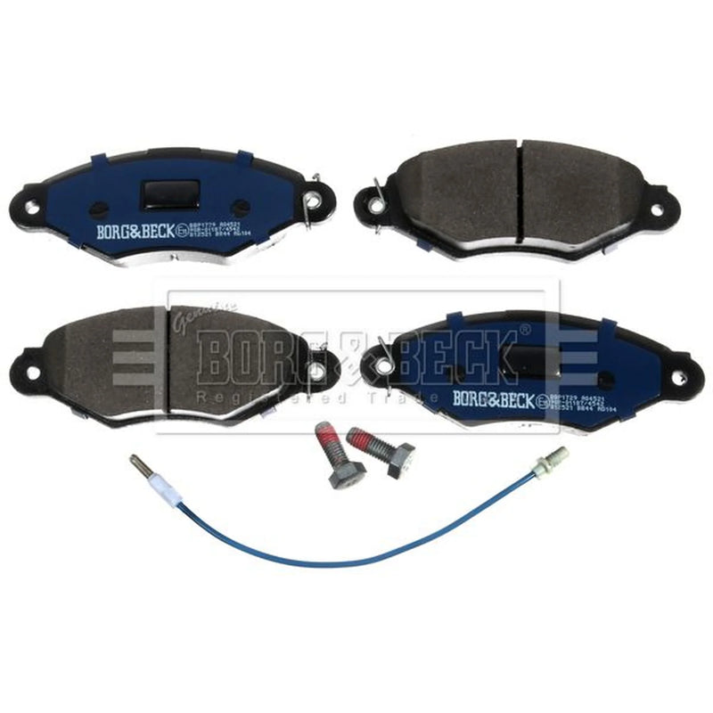 Borg & Beck 4 x Front Brake Pad Set BBP1729