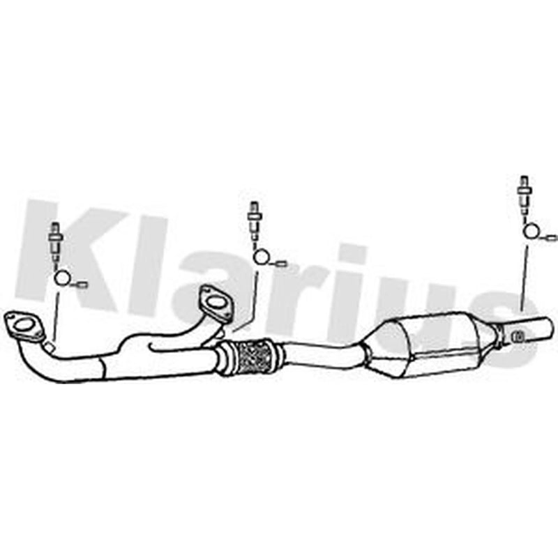 Klarius Catalyst Type Approved With Pipe Front 321306