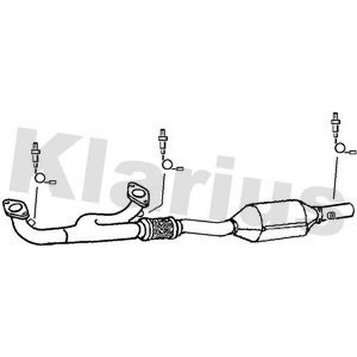 Klarius Catalyst Type Approved With Pipe Front 321306