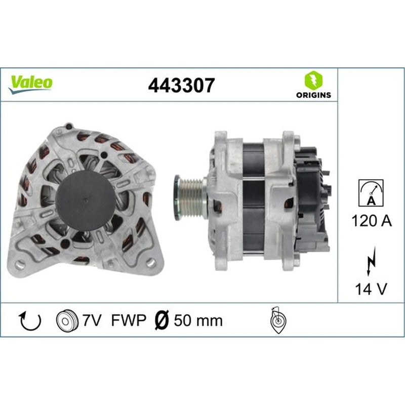 Valeo Car Alternator 12V 443307