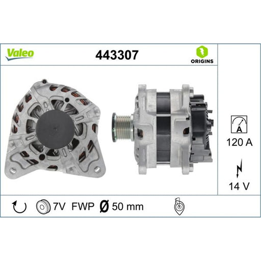 Valeo Car Alternator 12V 443307