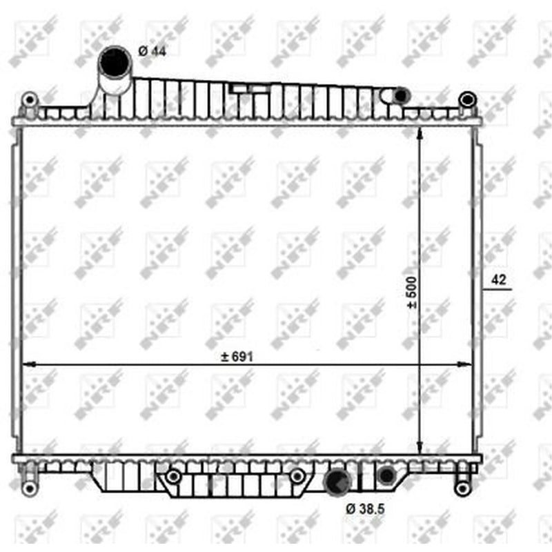 NRF Engine Radiator 59096