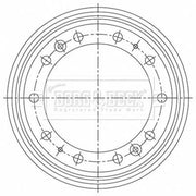 Borg & Beck Brake Drum Assembly Front BBR32502