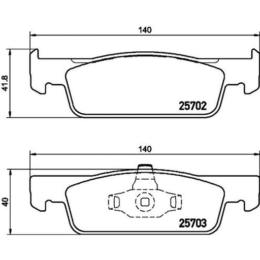 DON Front Brake Pad Set PCP1089