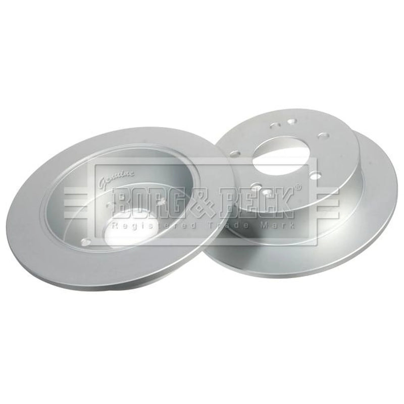 Borg & Beck 2 x Solid Rear Brake Discs BBD5452