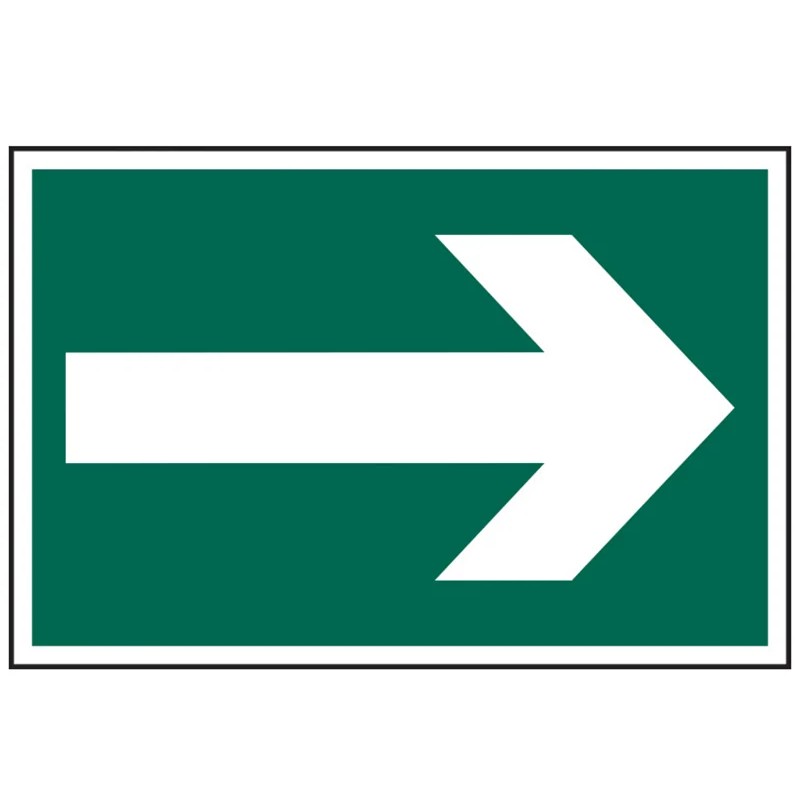 Scan Arrow Symbol - PVC Sign 300 x 200mm - 15121
