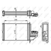NRF Heater Matrix Core Heat Exchanger 54294