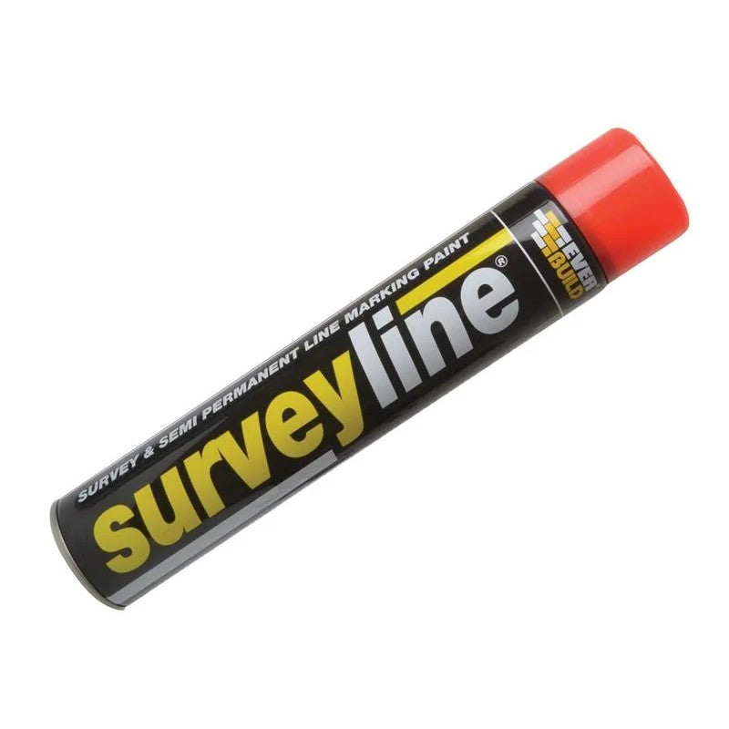 Everbuild Sika Survey Line® Marker Spray Red 700ml - 490213
